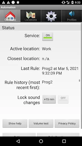 Automation screenshot 1