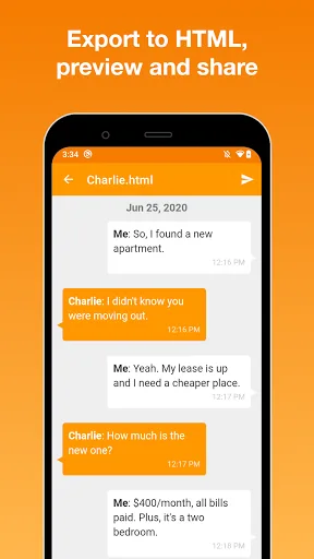 SMS Backup screenshot 2