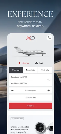XO - Book a private jet screenshot 1