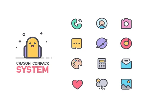 Crayon Icon Pack screenshot 2
