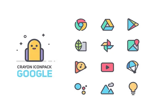 Crayon Icon Pack screenshot 3