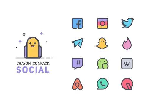 Crayon Icon Pack screenshot 4