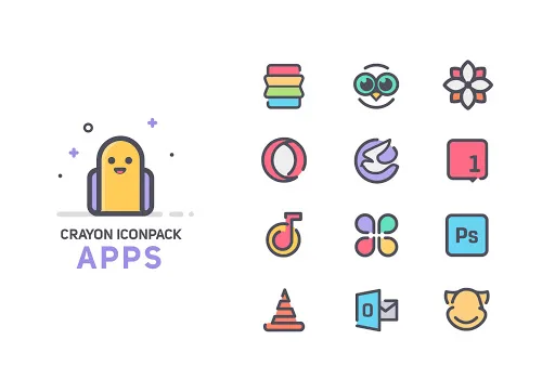 Crayon Icon Pack screenshot 5