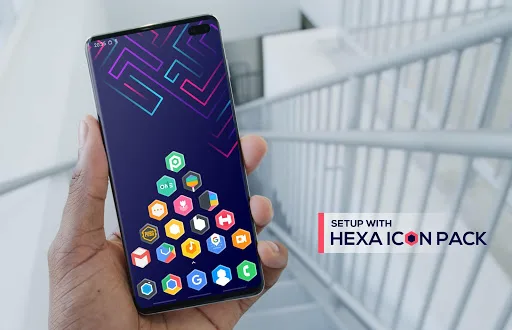 Hexa Icon Pack : Hexagonal screenshot 1