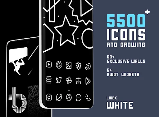 LineX White Icon Pack screenshot 1