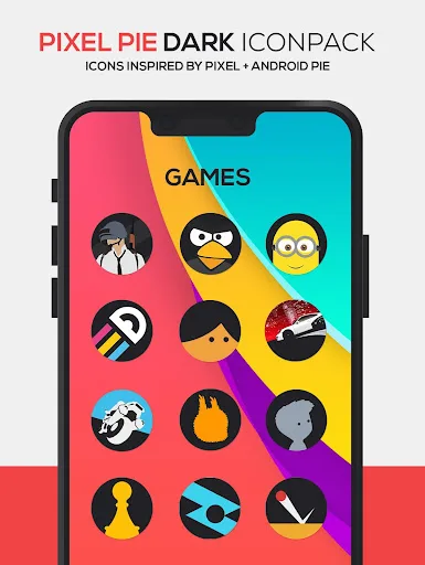 Pixel DARK Icon Pack screenshot 3