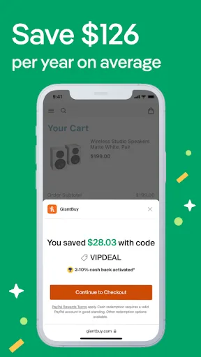 PayPal Honey: Coupons, Rewards screenshot 4