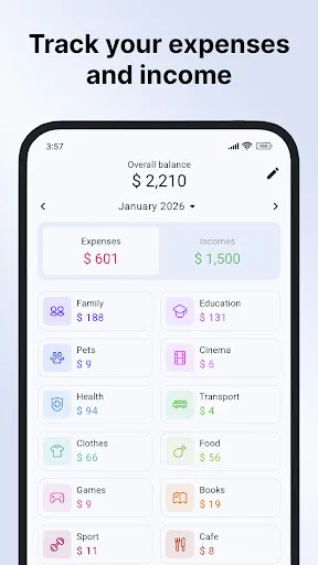 Finadyx: Expense & Budget screenshot 1