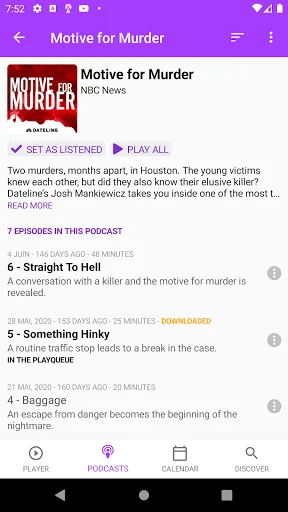 Podcasts Player and tracker screenshot 3
