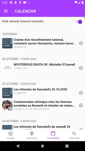Podcasts Player and tracker screenshot 4