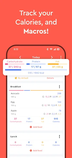 Macros - Calorie Counter screenshot 1