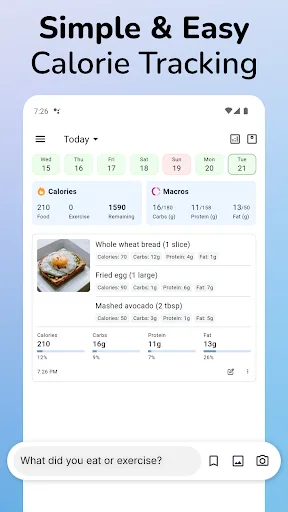 Journable — AI Calorie Counter screenshot 1
