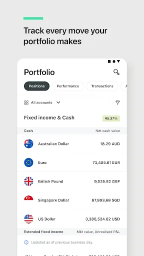 J.P. Morgan Private Bank screenshot 2