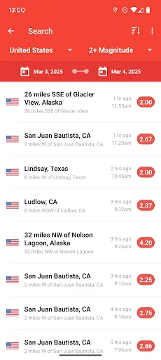 My Earthquake Alerts - Map screenshot 2