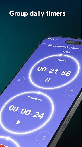 MultiTimer: Stopwatch & Timer+ screenshot 3