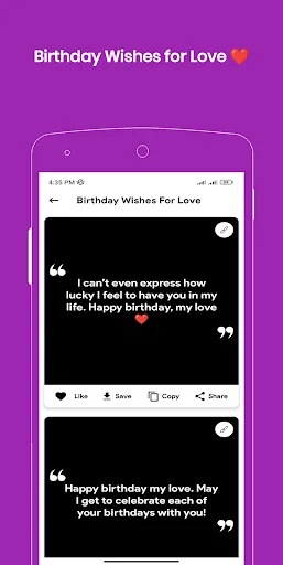 Birthday Wishes Messages screenshot 2