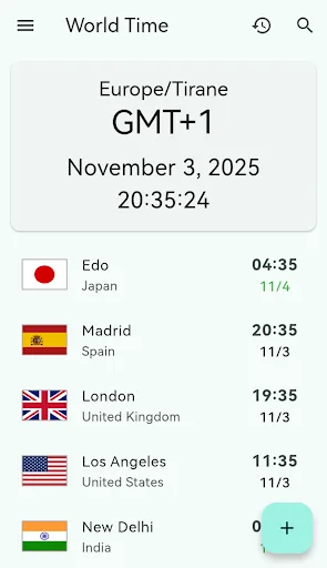 World Time screenshot 1