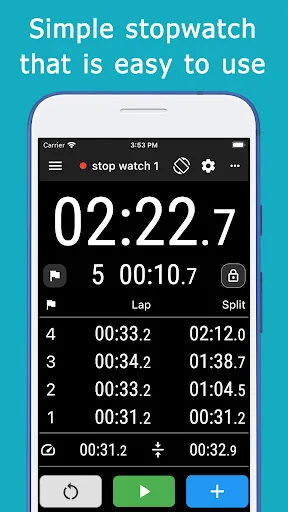 Stopwatch + reading out loud screenshot 1