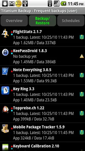 Titanium Backup (root needed) screenshot 1
