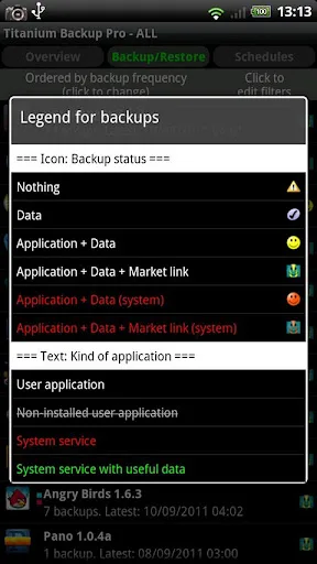 Titanium Backup (root needed) screenshot 3