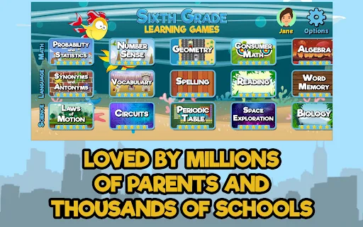 Sixth Grade Learning Games screenshot 4