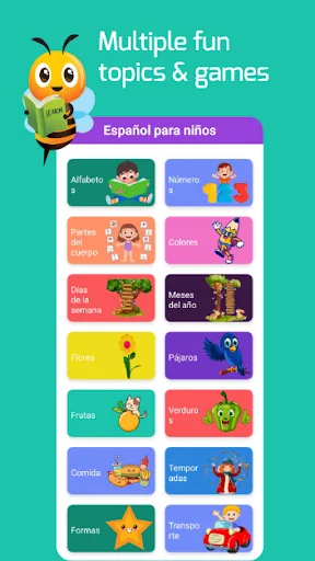 learn spanish for kids 3-5 yrs screenshot 1