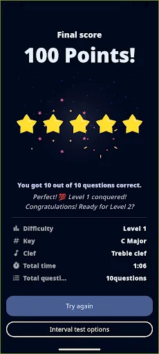 Interval Test · Ear Training screenshot 3