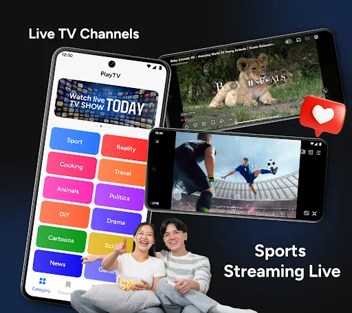 PlayTV: Live Sports TV & Shows screenshot 1