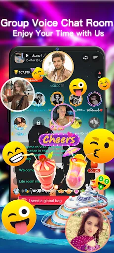 ViYa - Group Voice Chat Rooms screenshot 1