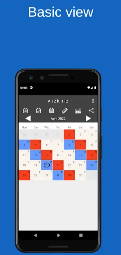 Shift calendar screenshot 1