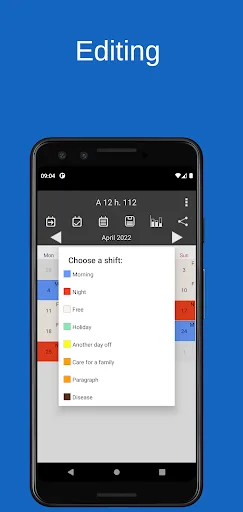 Shift calendar screenshot 4