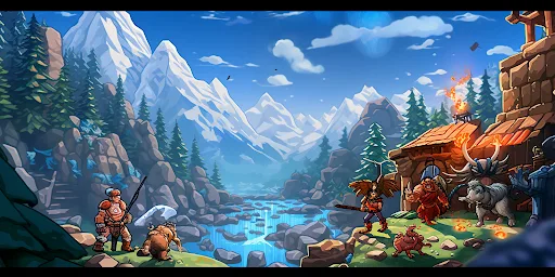 Idle Pixel Heroes: Idle Merger screenshot 1