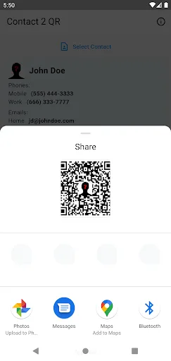 Contact 2 QR screenshot 4