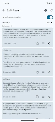 Text Splitter screenshot 3