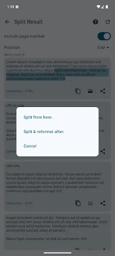 Text Splitter screenshot 4