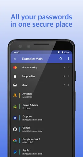 KPass: password manager screenshot 2