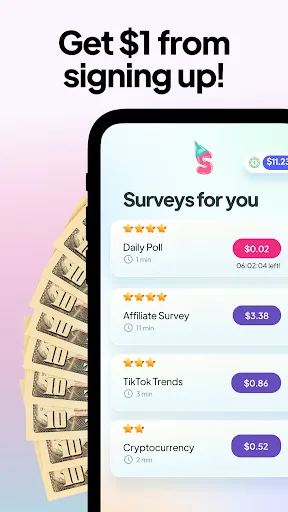 SurveyParty - Earn Cash Fast screenshot 1