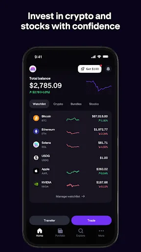 Kraken: Buy Crypto & Stocks screenshot 1
