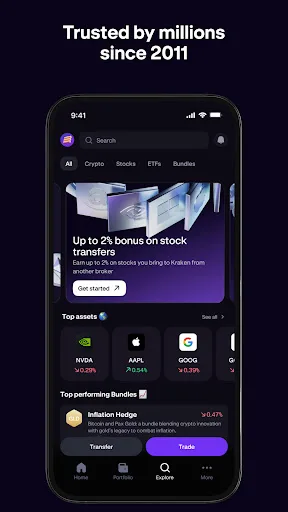 Kraken: Buy Crypto & Stocks screenshot 3