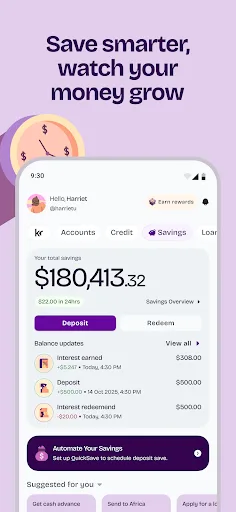 Kredete Send Spend Save Credit screenshot 3