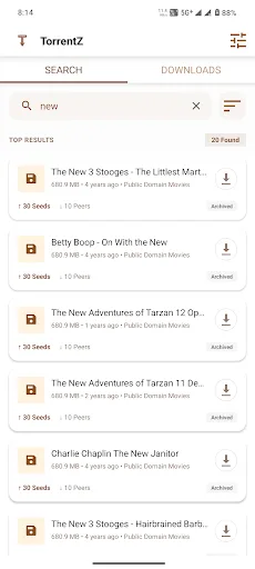 Torrent Search & Downloader screenshot 1