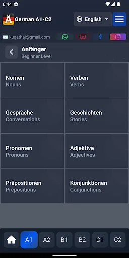 German A1-C2 screenshot 3