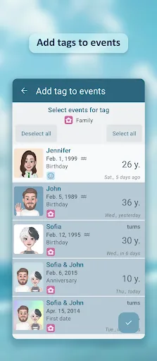 My Dates - Birthday reminder screenshot 3