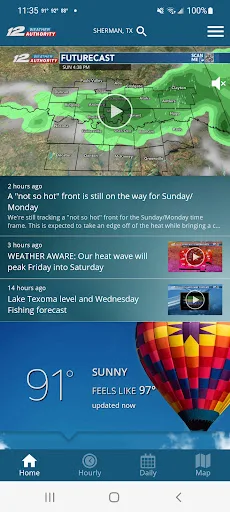 KXII 12 First Alert Weather screenshot 1