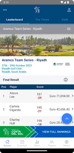 Ladies European Tour screenshot 1