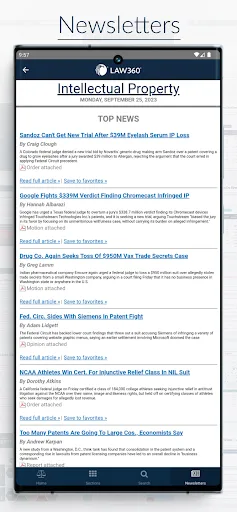 Law360 Legal News & Analysis screenshot 3