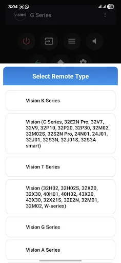Vision TV Remote screenshot 2