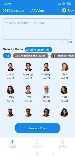 AI Voice : Text to Speech TTS screenshot 1