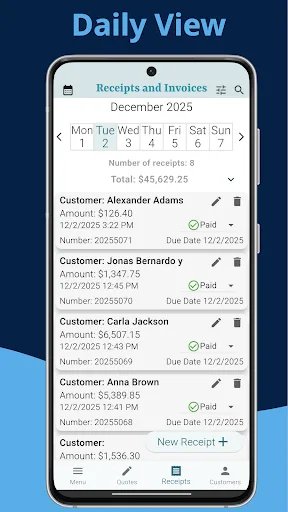 Easy Invoices: Receipt, Quotes screenshot 5