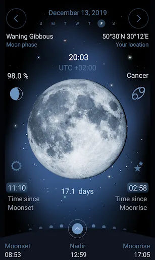 Deluxe Moon - Moon Calendar, P screenshot 1